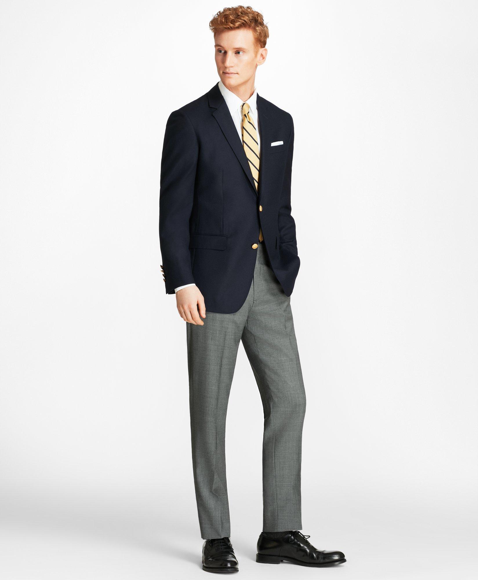 Milano Fit Doeskin Stretch Wool Blazer