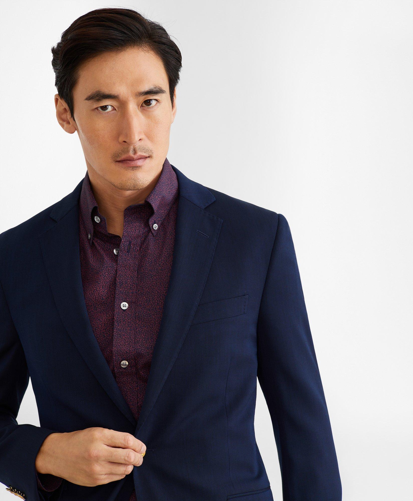 Regent Regular-Fit Two-Button Stretch Blazer