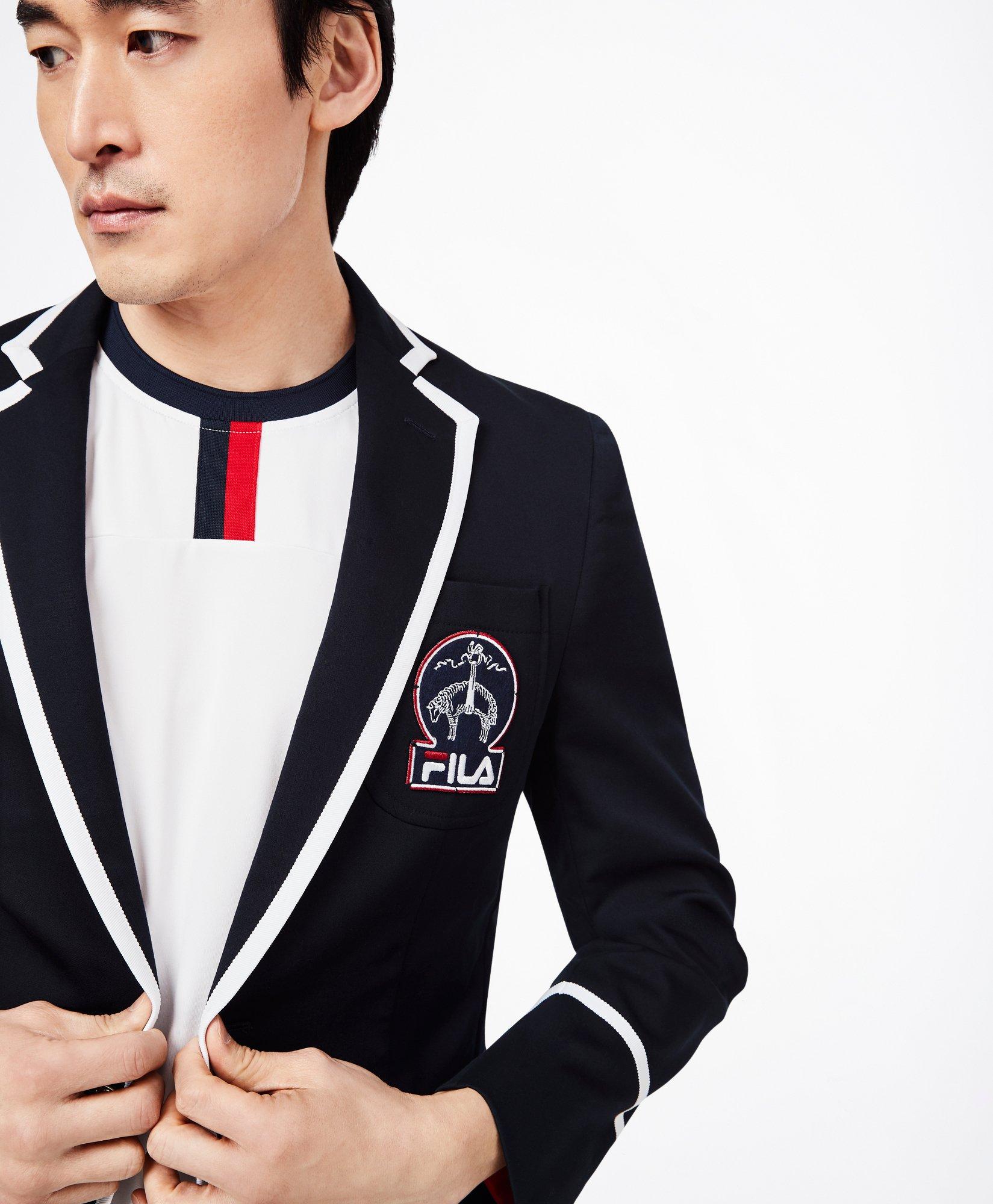 Brooks Brothers x FILA Piped Club Blazer