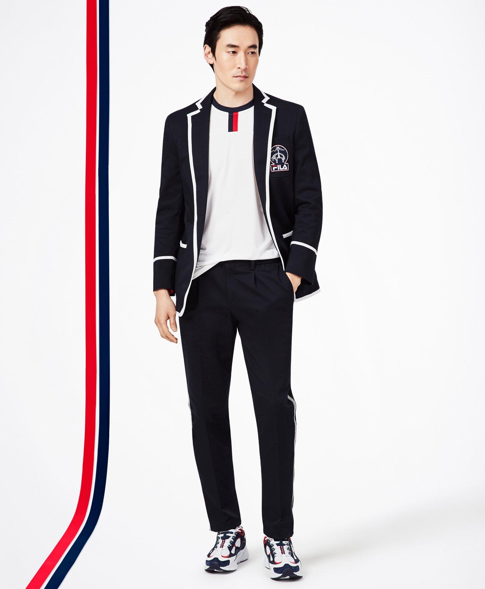 Brooks Brothers x FILA Piped Club Blazer