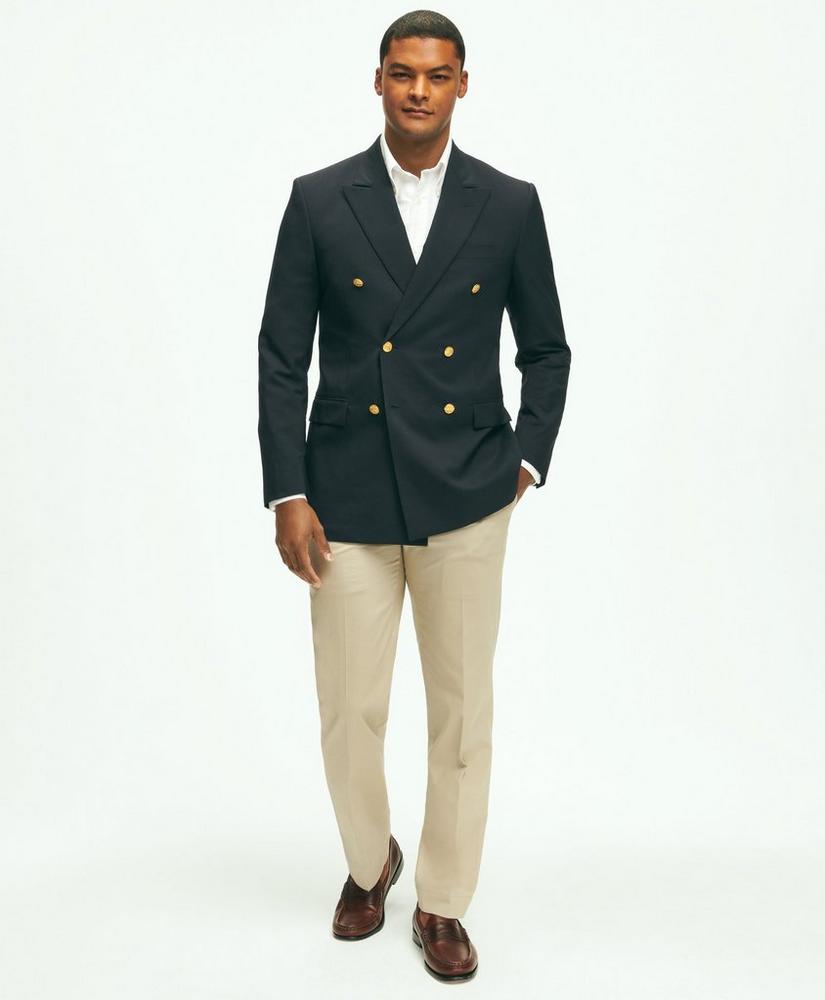 Classic Fit Stretch Wool Double-Breasted 1818 Blazer, image 2
