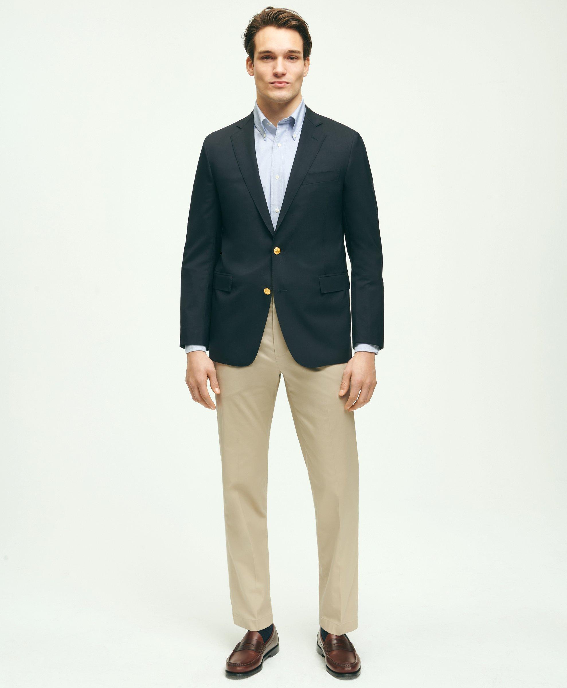 Grey pants and blue cheap blazer