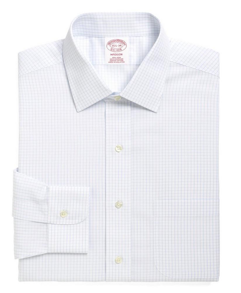 Madison Relaxed-Fit Dress Shirt, Non-Iron Graph Check, image 4