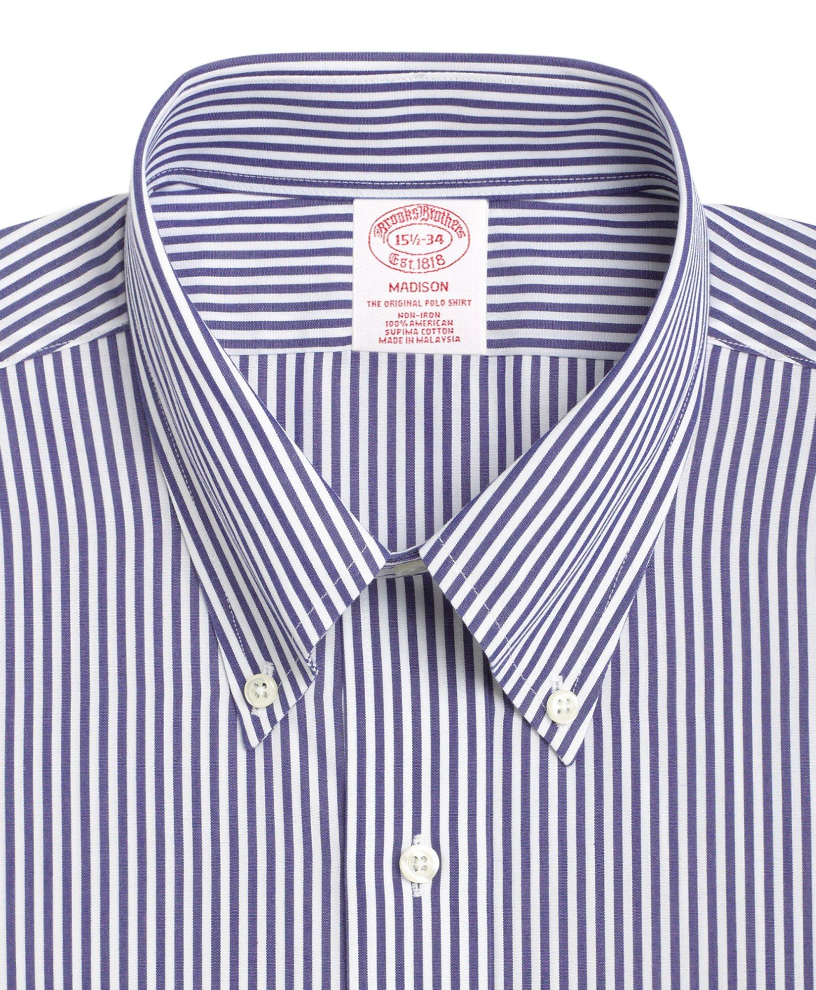 Brooks Brothers Men's Non-Iron Striped Dress Shirt