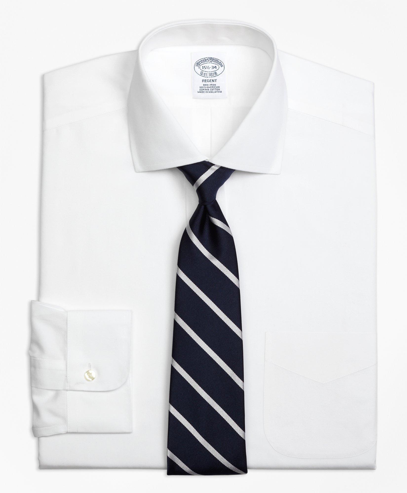 Brooks brothers white dress shirt best sale