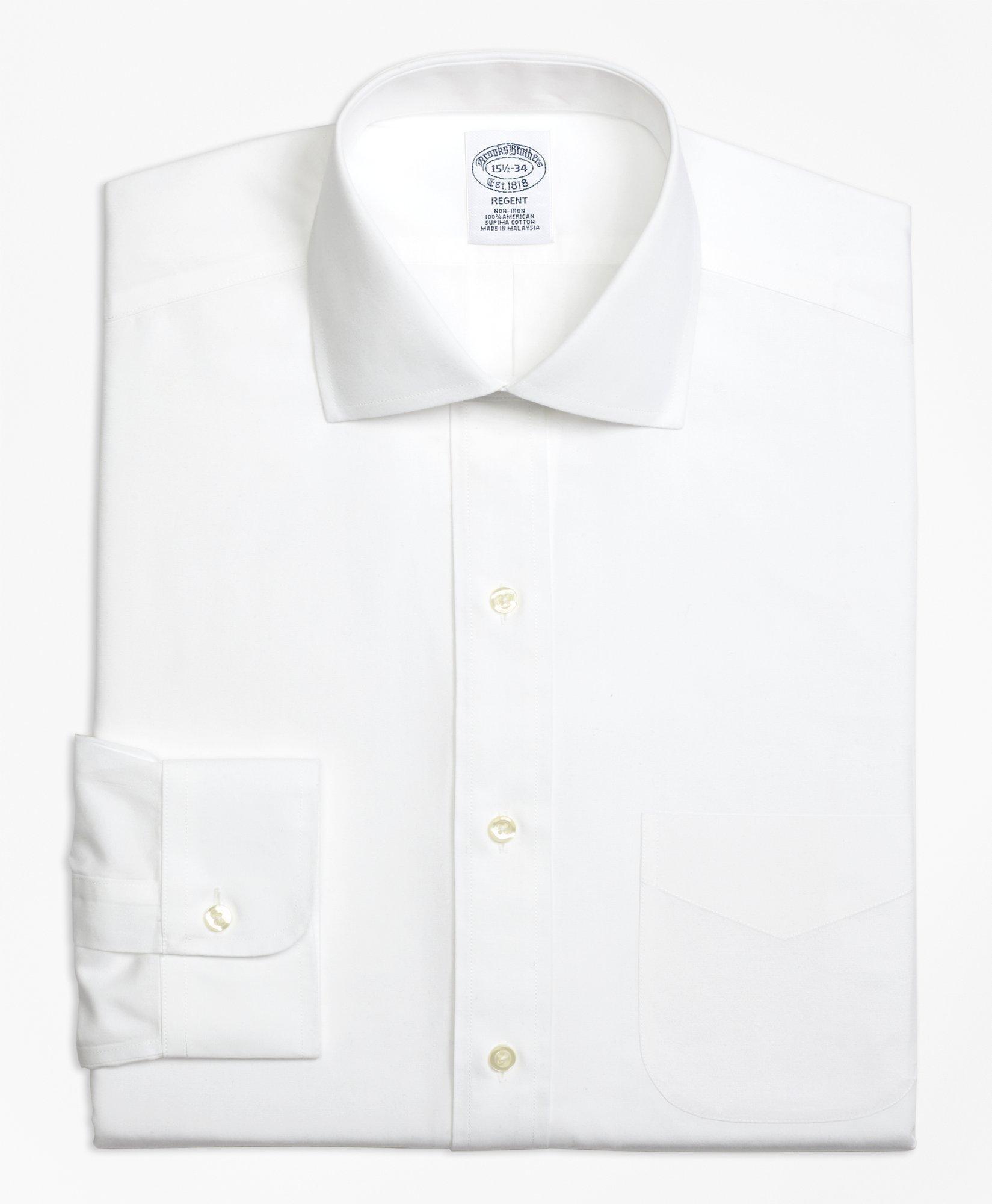 Regent Regular Fit Dress Shirt Non Iron Spread Collar