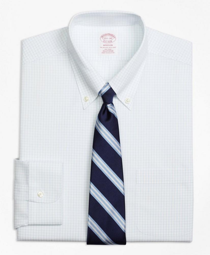Madison Relaxed-Fit Dress Shirt, Non-Iron Graph Check, image 1