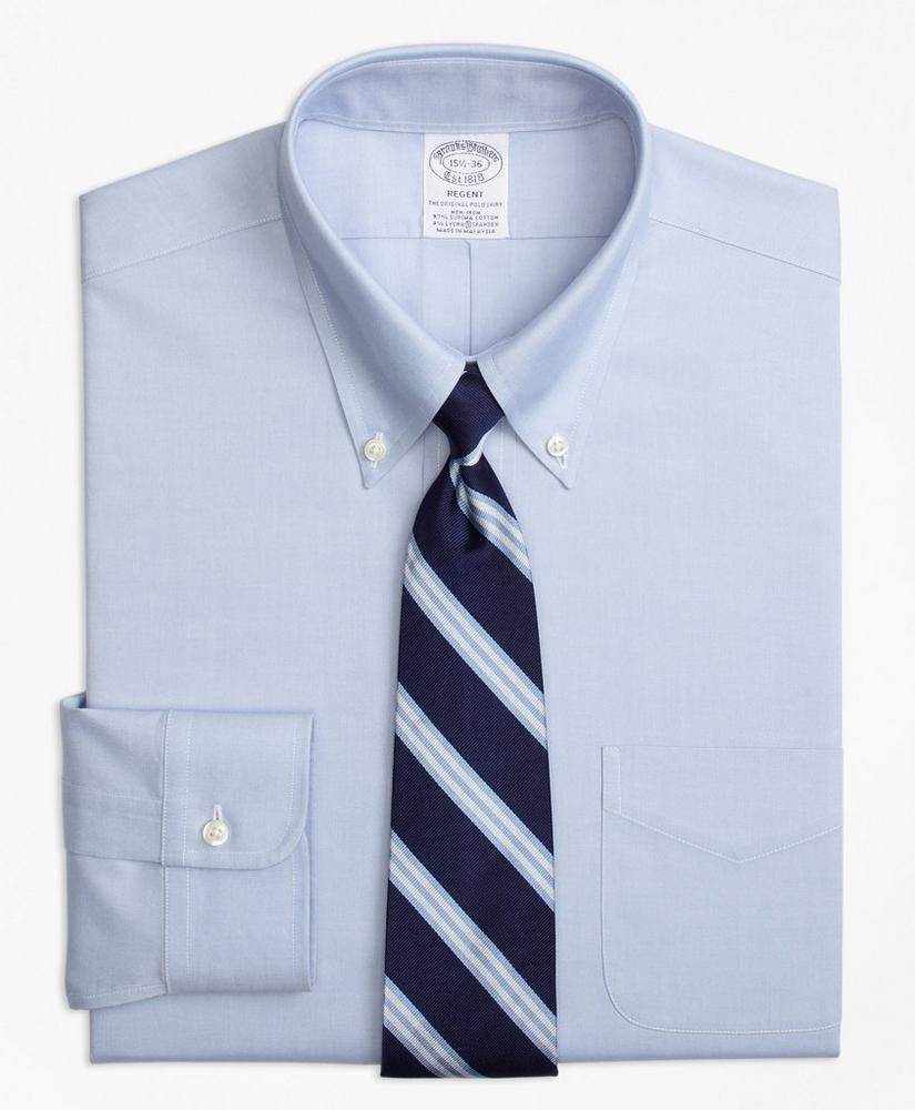 Stretch Regent Regular-Fit Dress Shirt,  Non-Iron Pinpoint Button-Down Collar, image 1