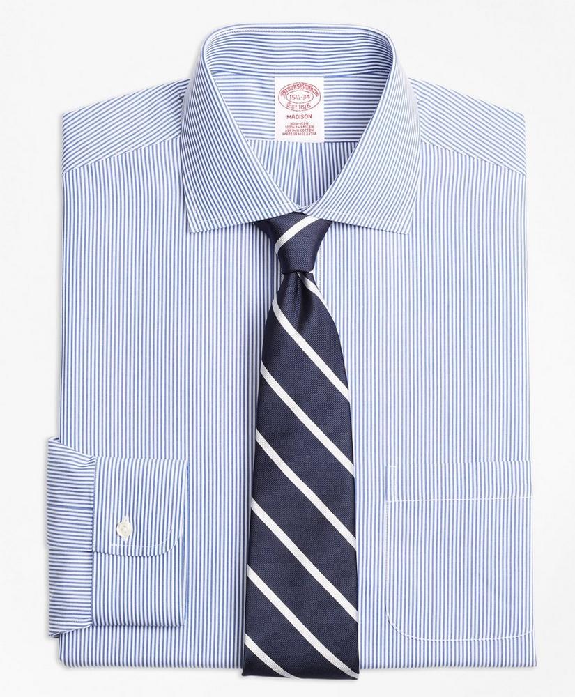 Madison Relaxed-Fit Dress Shirt, Non-Iron Candy Stripe, image 1