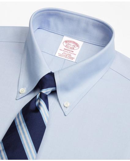 Stretch Madison Relaxed-Fit Dress Shirt, Non-Iron Pinpoint Button-Down Collar, image 2