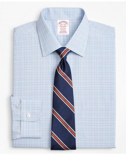 Madison Relaxed-Fit Dress Shirt, Non-Iron Plaid Framed Overcheck, image 1