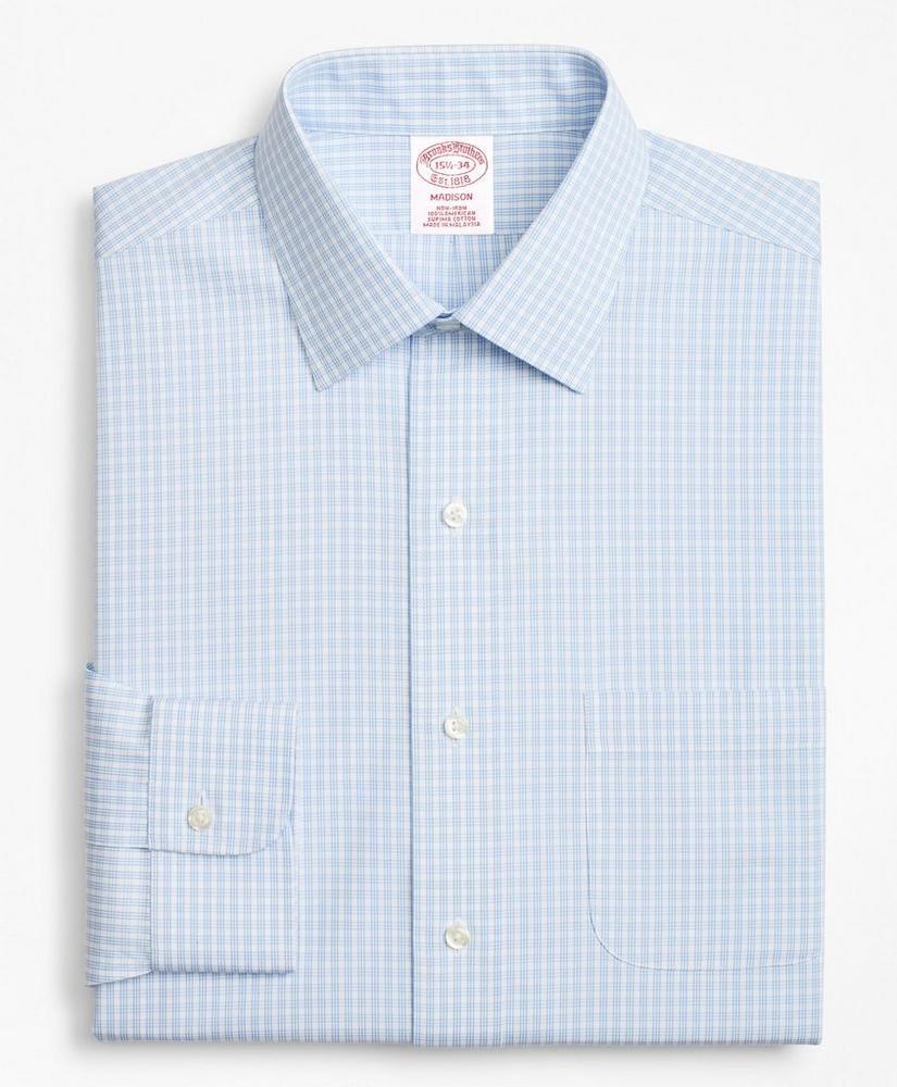 Madison Relaxed-Fit Dress Shirt, Non-Iron Triple Check, image 4