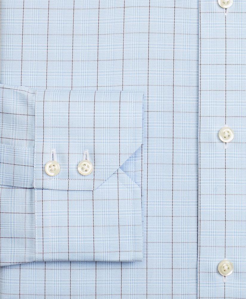 Madison Relaxed-Fit Dress Shirt, Non-Iron Plaid Overcheck, image 3