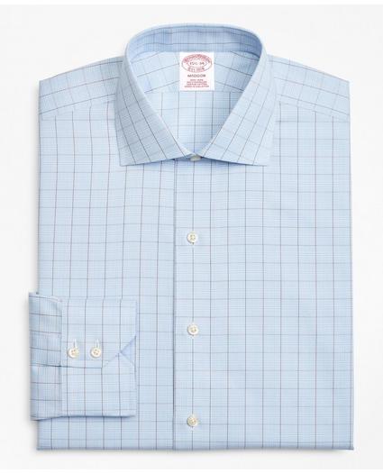 Madison Relaxed-Fit Dress Shirt, Non-Iron Plaid Overcheck, image 4