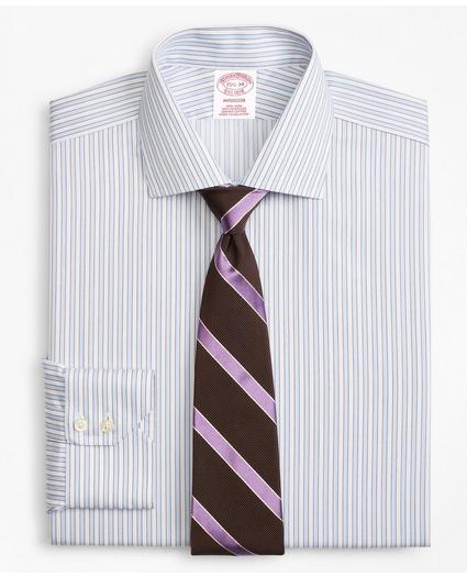 Madison Relaxed-Fit Dress Shirt, Non-Iron Hairline Framed Stripe, image 1