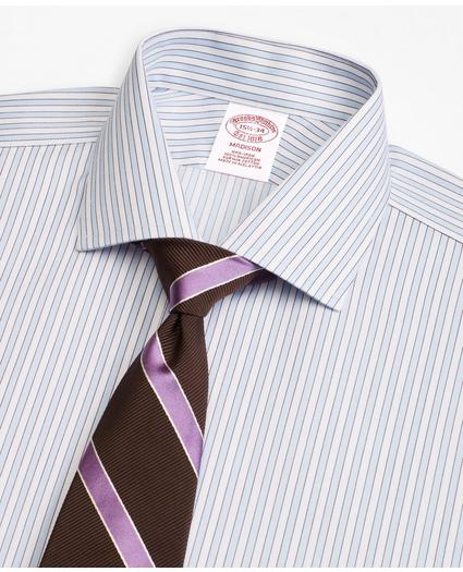 Madison Relaxed-Fit Dress Shirt, Non-Iron Hairline Framed Stripe, image 2