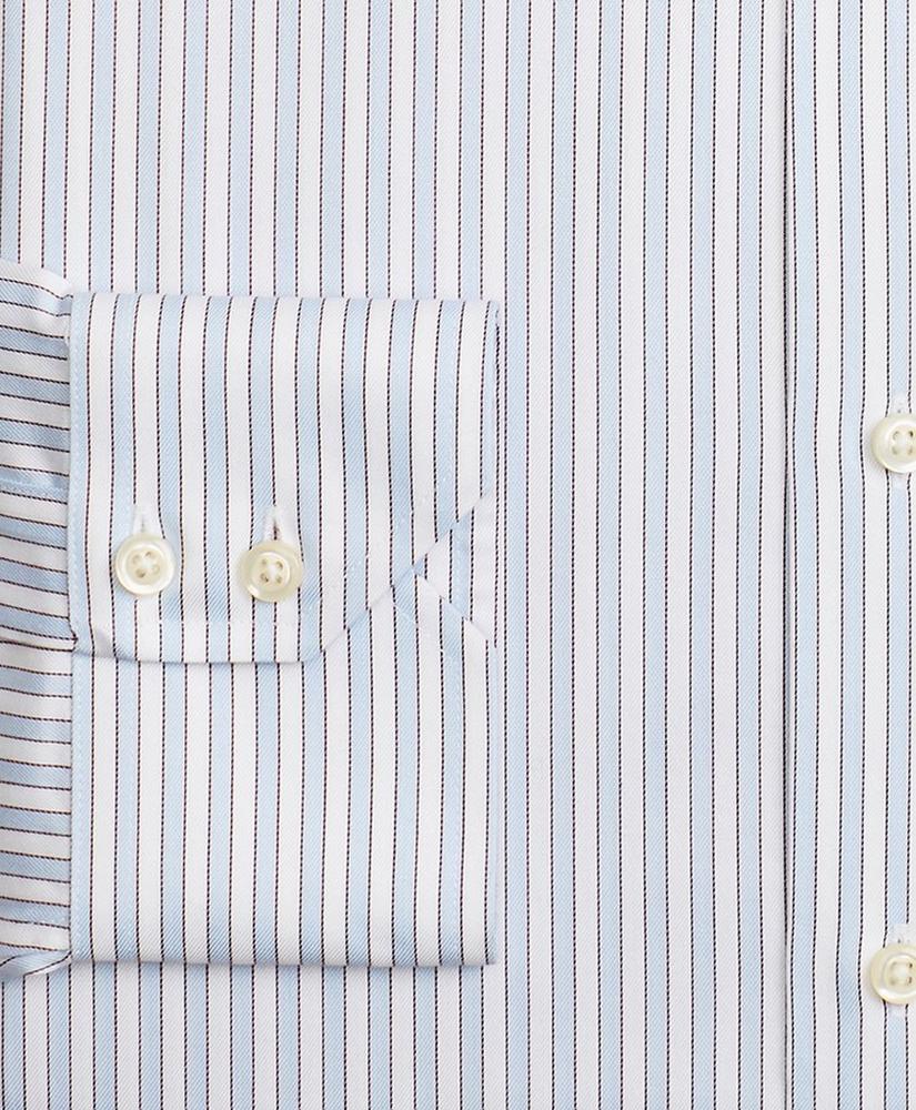 Madison Relaxed-Fit Dress Shirt, Non-Iron Hairline Framed Stripe, image 3