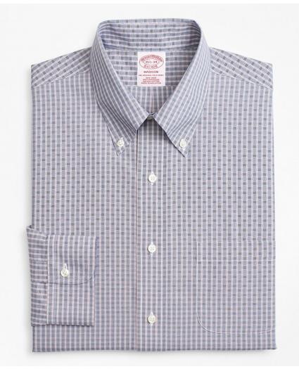 Madison Relaxed-Fit Dress Shirt, Non-Iron Two-Tone Check, image 4