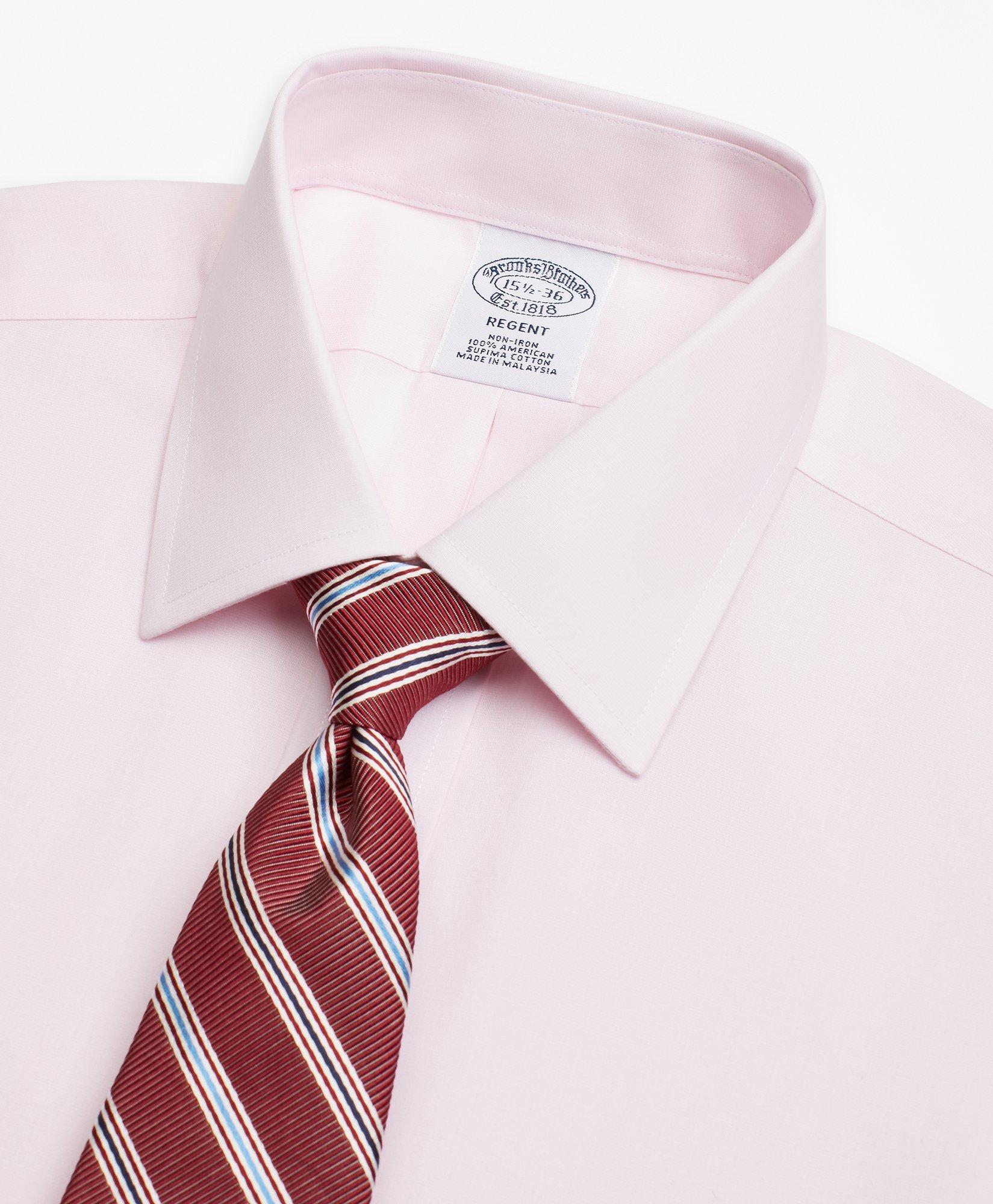 Regent Regular-Fit Dress Shirt, Non-Iron Herringbone, image 2