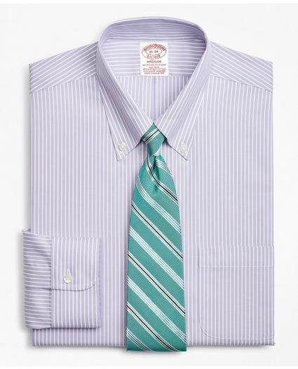 Stretch Madison Relaxed-Fit Dress Shirt, Non-Iron Stripe, image 1