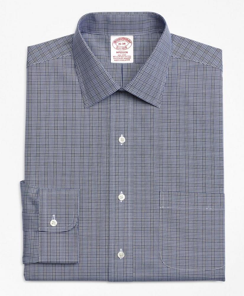 Stretch Madison Relaxed-Fit Dress Shirt, Non-Iron Glen Plaid, image 4
