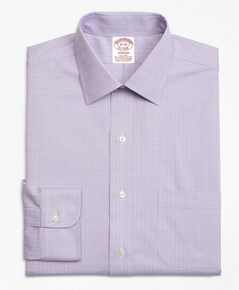 Stretch Madison Relaxed-Fit Dress Shirt, Non-Iron Glen Plaid, image 4