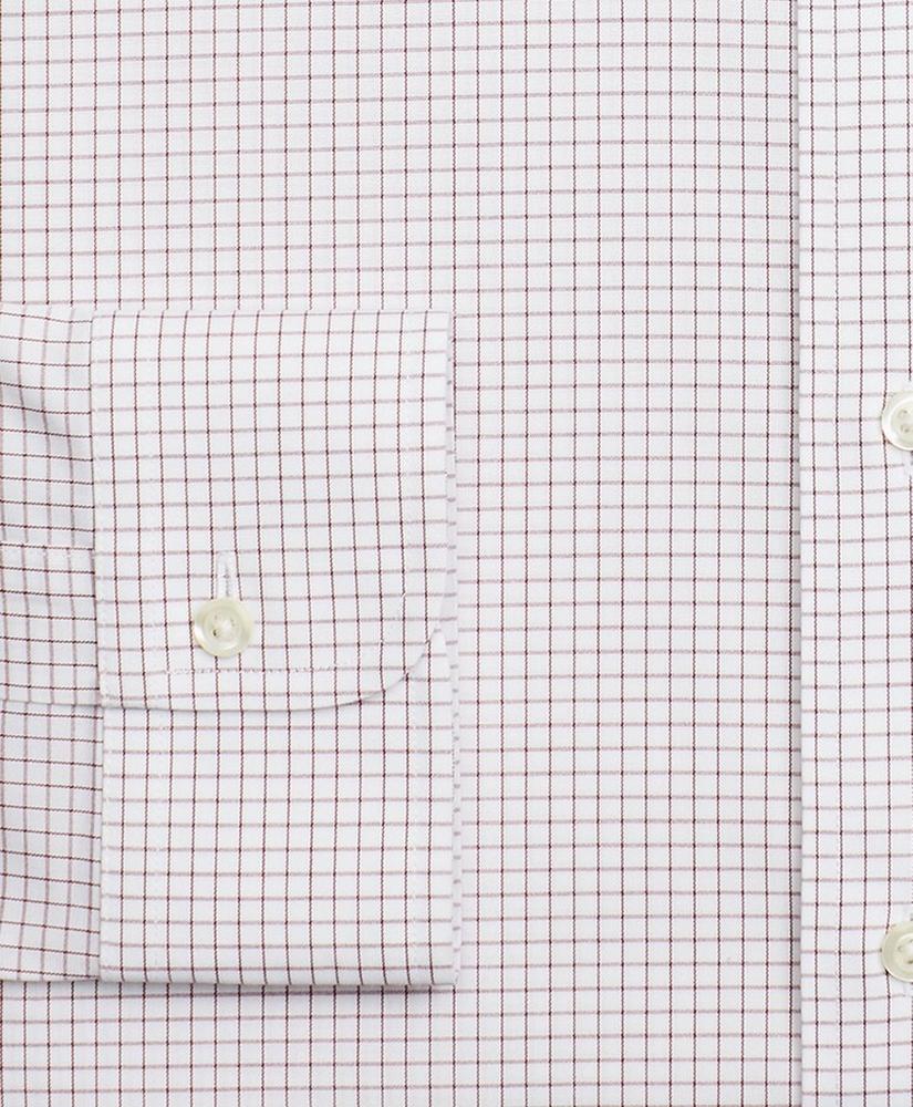 Stretch Madison Relaxed-Fit Dress Shirt, Non-Iron Windowpane, image 3