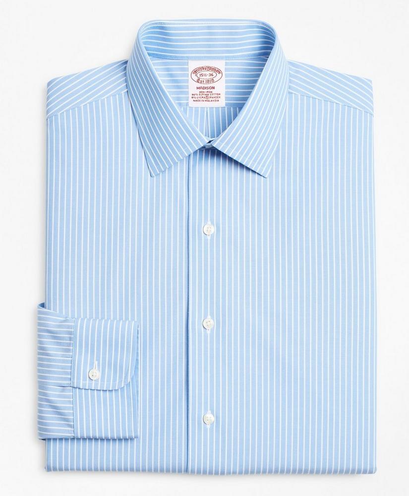 Stretch Madison Relaxed-Fit Dress Shirt, Non-Iron Ground Stripe, image 4