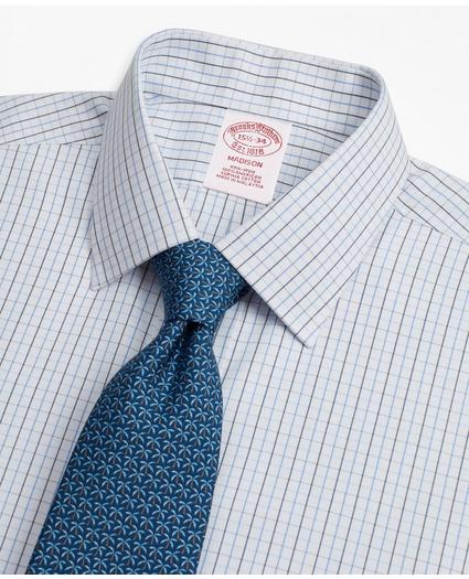 Madison Relaxed-Fit Dress Shirt, Non-Iron Grid Check, image 2