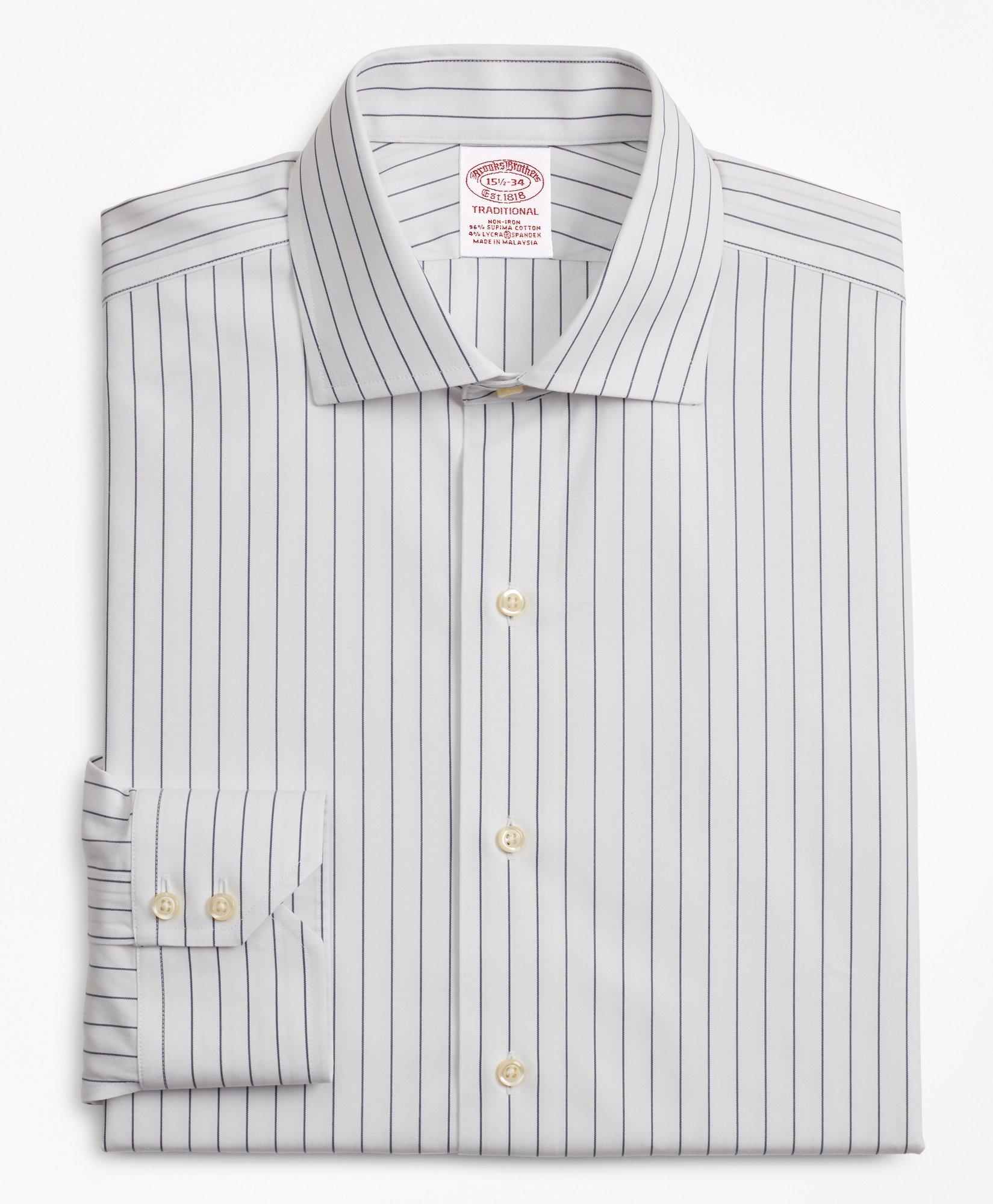 Men's pinstripe hot sale dress shirt