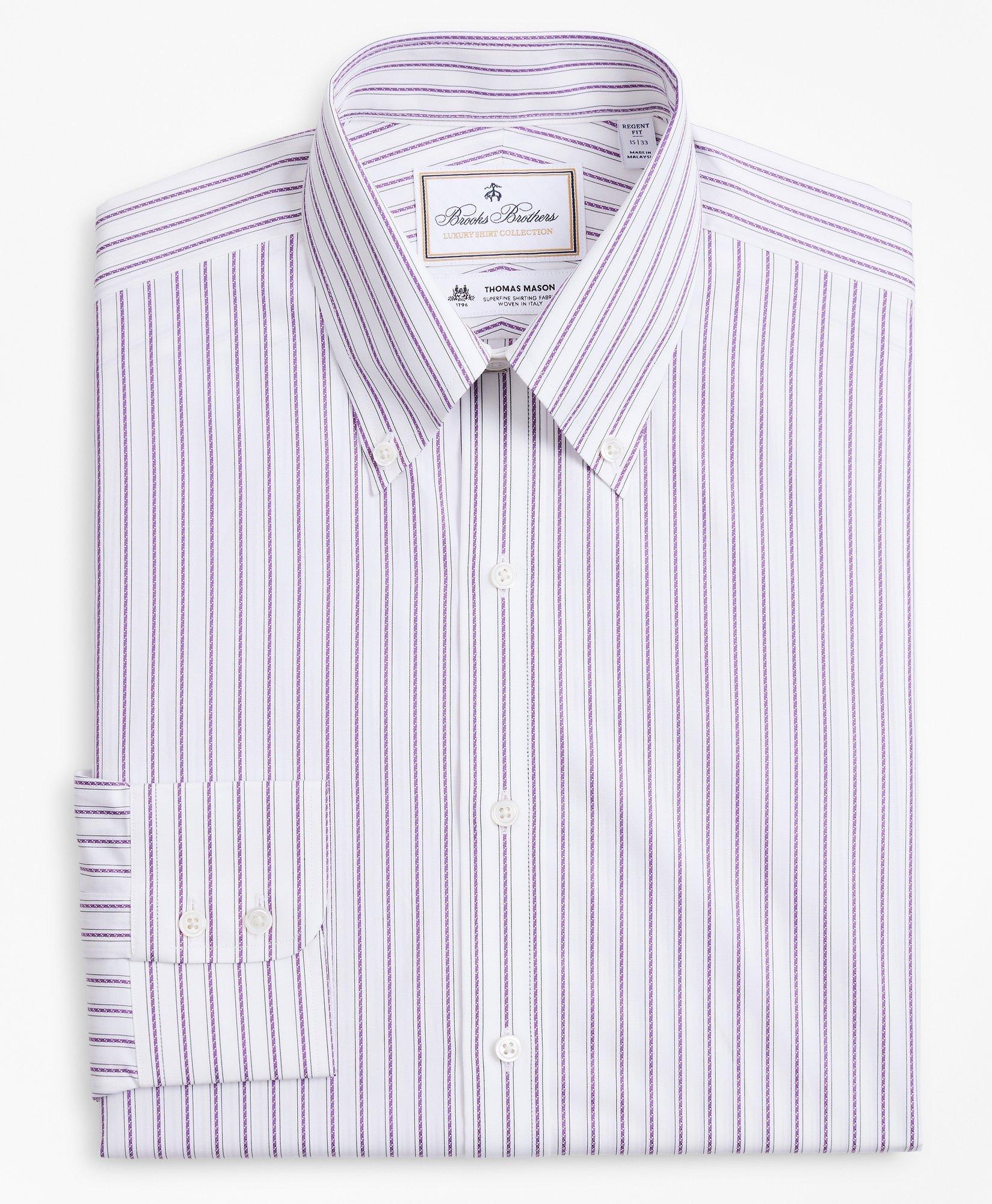 Luxury Collection Regent Regular-Fit Dress Shirt, Button-Down Collar Stripe