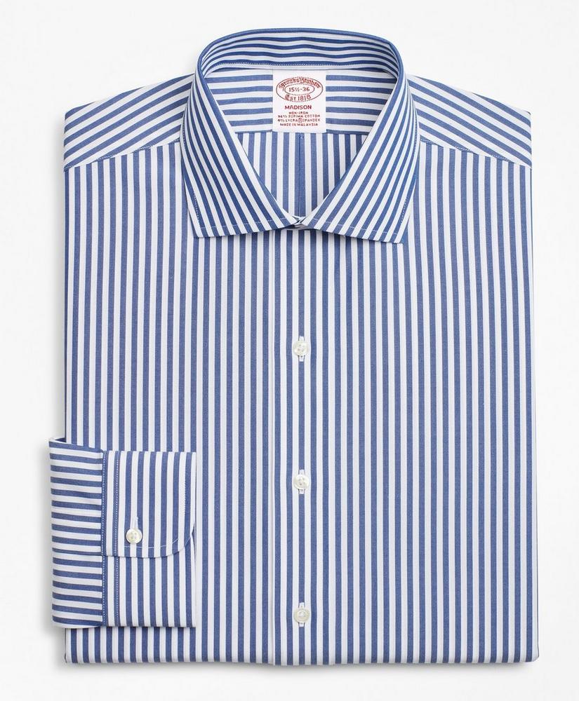 Stretch Madison Relaxed-Fit Dress Shirt, Non-Iron Bengal Stripe, image 4