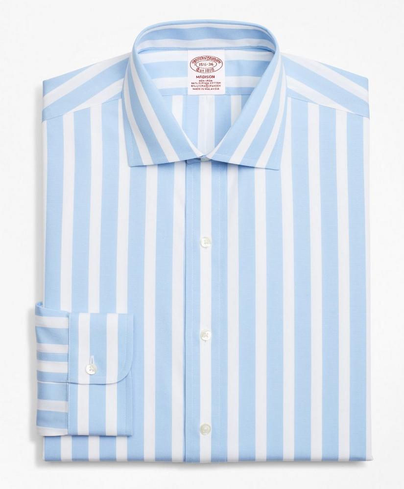 Stretch Madison Relaxed-Fit Dress Shirt, Non-Iron Bold Stripe, image 4