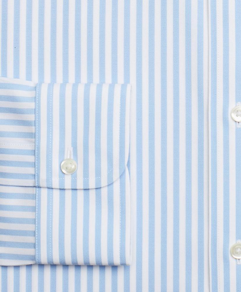 Stretch Milano Slim-Fit Dress Shirt, Non-Iron Bengal Stripe, image 3
