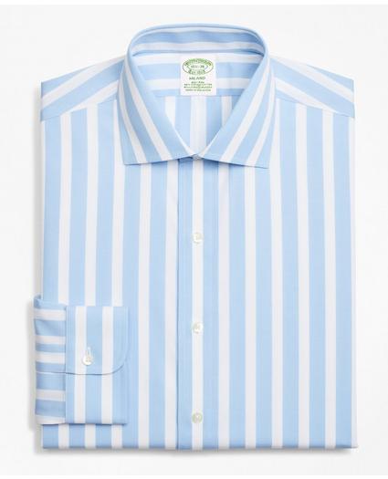 Stretch Milano Slim-Fit Dress Shirt, Non-Iron Bold Stripe, image 4