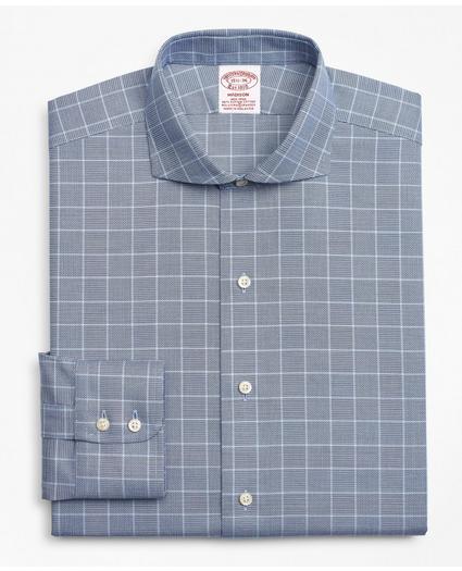 Stretch Madison Relaxed-Fit Dress Shirt, Non-Iron Royal Oxford Glen Plaid, image 4