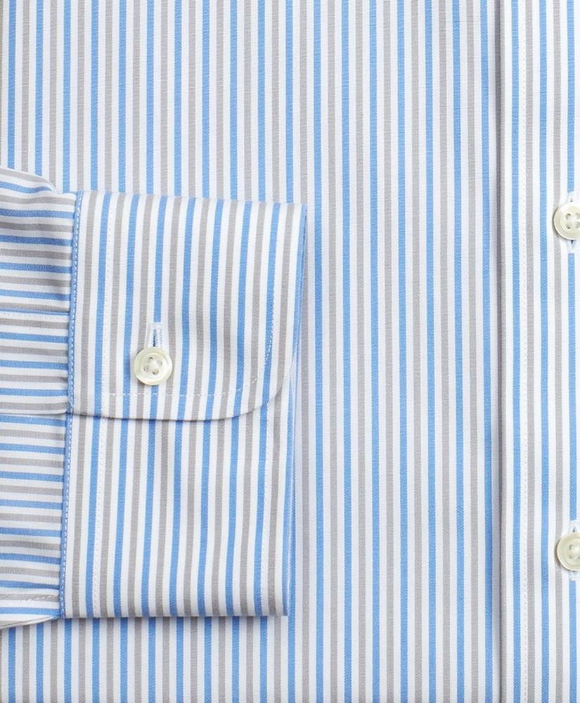 Stretch Regent Regular-Fit Dress Shirt, Non-Iron Alternating Stripe, image 3