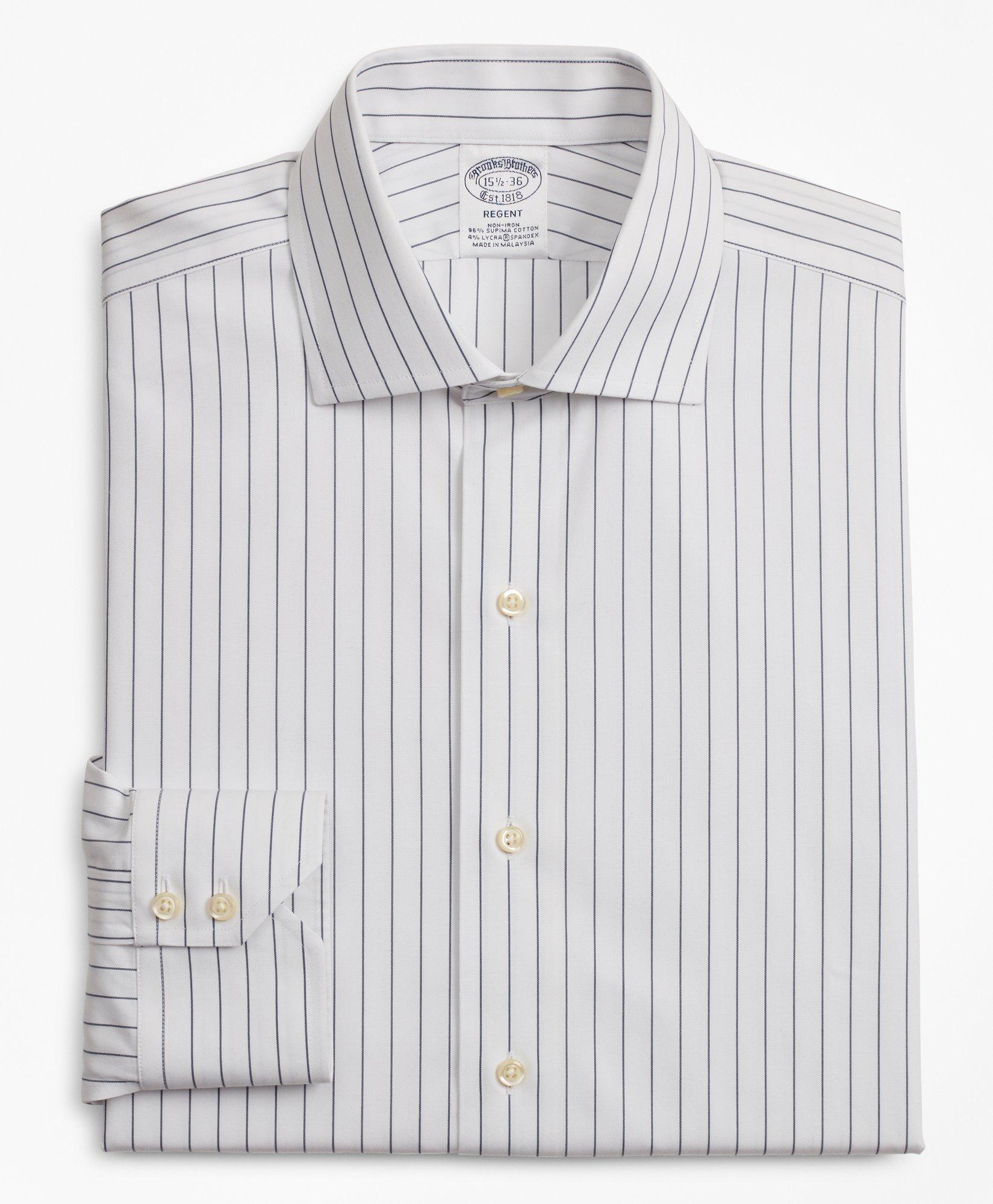 Black and white store pinstripe dress shirt