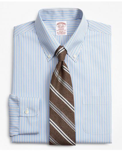 Stretch Madison Relaxed-Fit Dress Shirt, Non-Iron Alternating Stripe, image 1