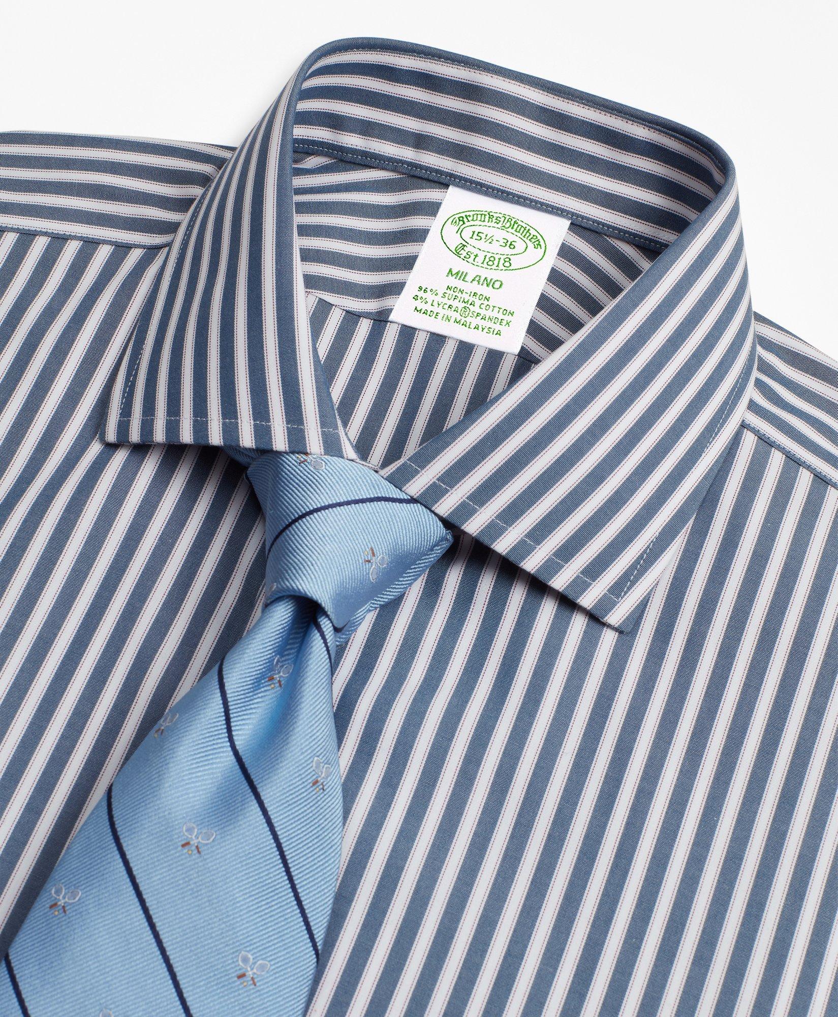 Brooks Brothers Men's Non-Iron Striped Dress Shirt