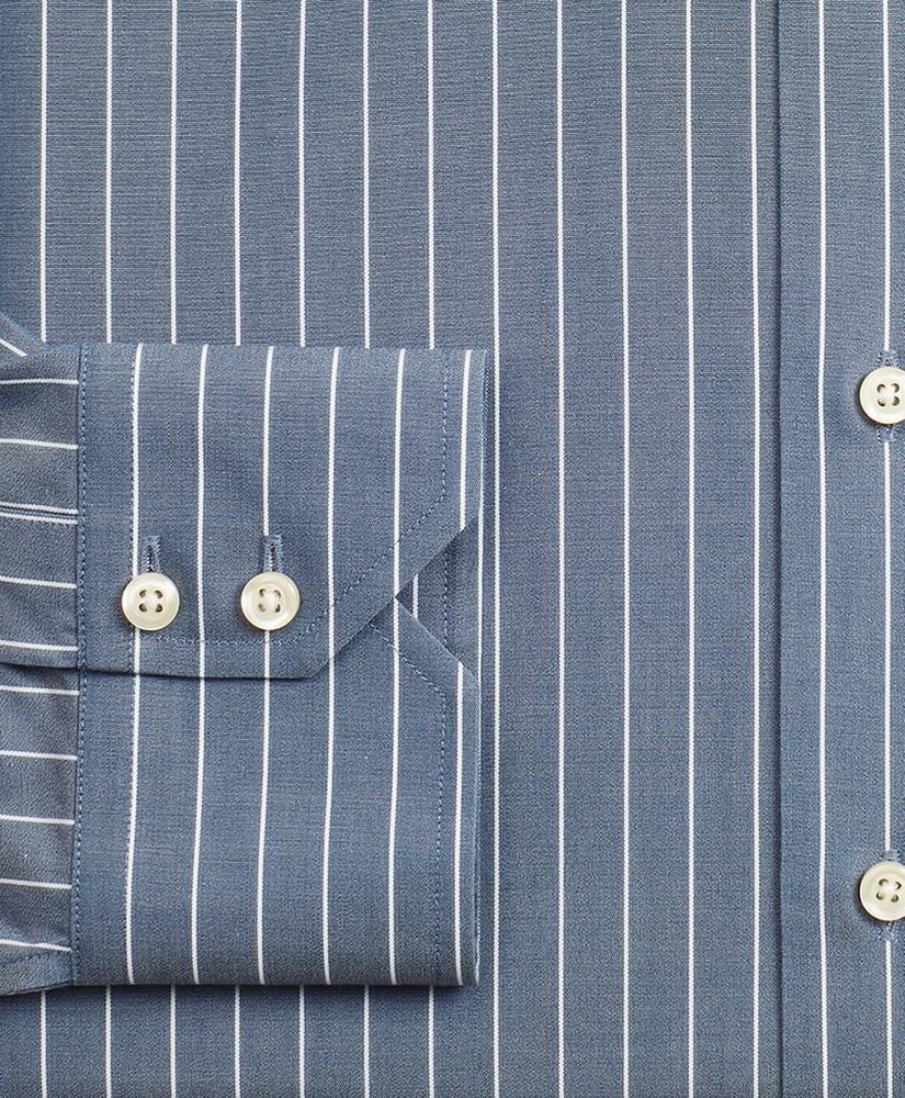 Stretch Madison Relaxed-Fit Dress Shirt, Non-Iron Pinstripe, image 3