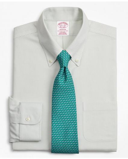 BrooksCool® Madison Relaxed-Fit Dress Shirt, Non-Iron Stripe, image 1