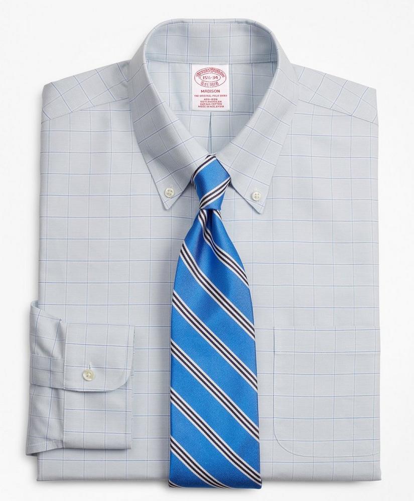 Brooks Brothers Cool Madison Relaxed-Fit Dress Shirt, Non-Iron Windowpane, image 1