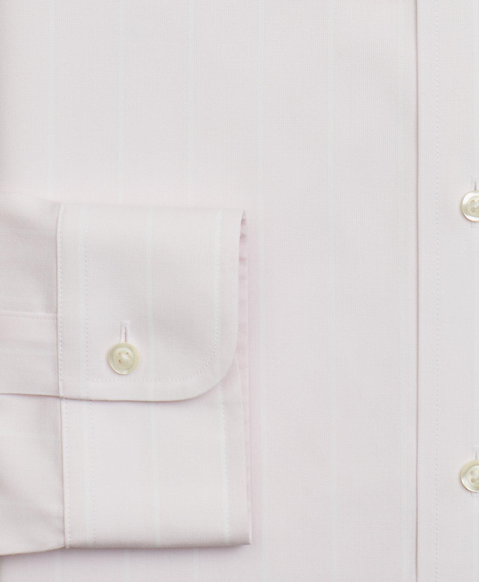 Stretch Milano Slim-Fit Dress Shirt, Non-Iron Pinstripe, image 3