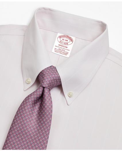 Stretch Madison Relaxed-Fit Dress Shirt, Non-Iron Pinstripe, image 2