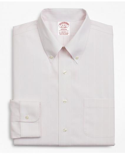 Stretch Madison Relaxed-Fit Dress Shirt, Non-Iron Pinstripe, image 4