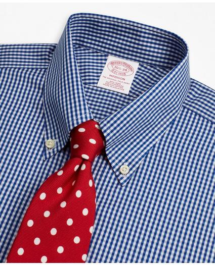 Madison Relaxed-Fit Dress Shirt, Non-Iron Gingham, image 2