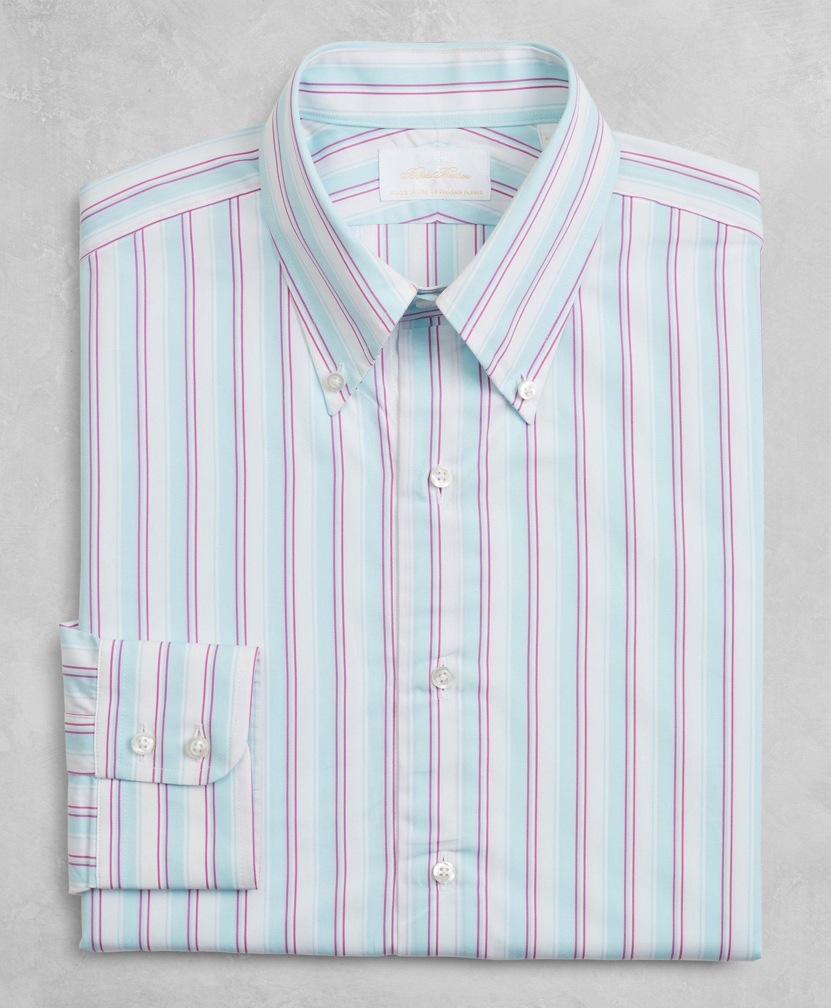 brooks brothers multi colored shirt