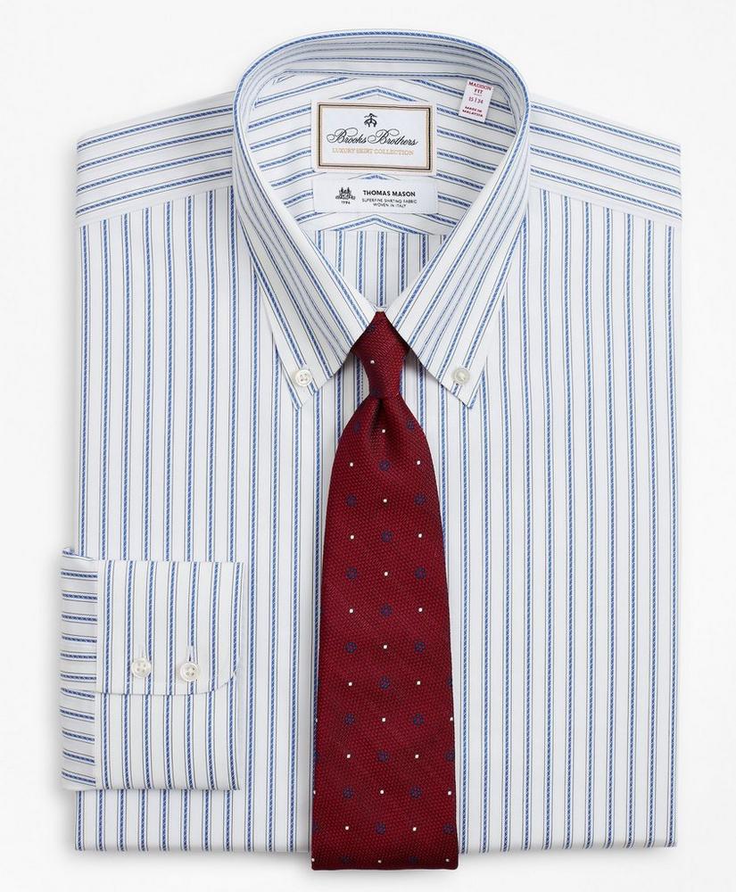 Luxury Collection Madison Relaxed-Fit Dress Shirt, Button-Down Collar Stripe, image 1
