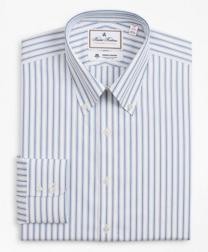 Luxury Collection Madison Relaxed-Fit Dress Shirt, Button-Down Collar Stripe, image 4